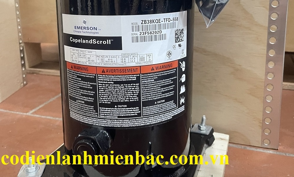 Máy nén ZB38KQE-TFD-558